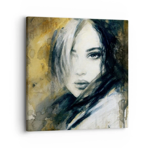 Lærredstryk - Billede på lærred - mere uskyldig eller sensuel? - 30x30 cm