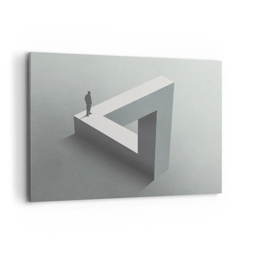 Lærredstryk - Billede på lærred - Og dog er det muligt - 100x70 cm