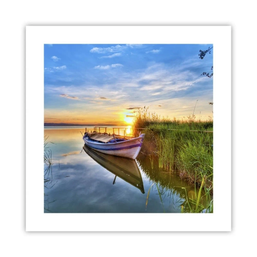 Plakat - Bugt med opfyldte drømme - 40x40 cm