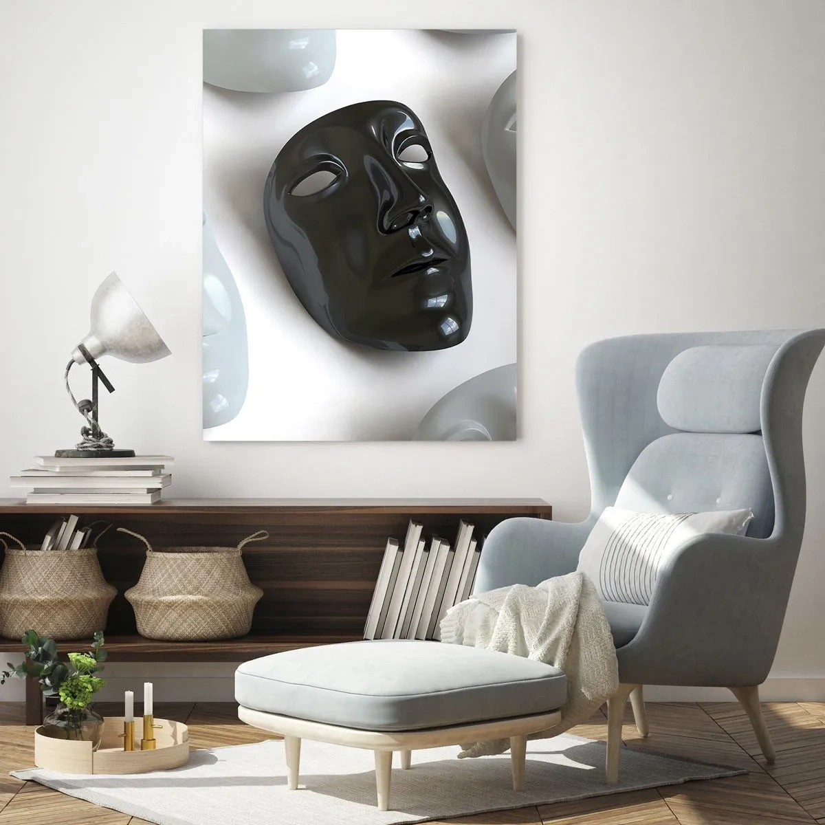 Billede på glas - Hvordan skiller man sig ud? - 50x70 cm