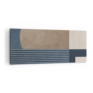 Lærredstryk - Billede på lærred - En komposition af enkelhed og rundhed - 120x50 cm