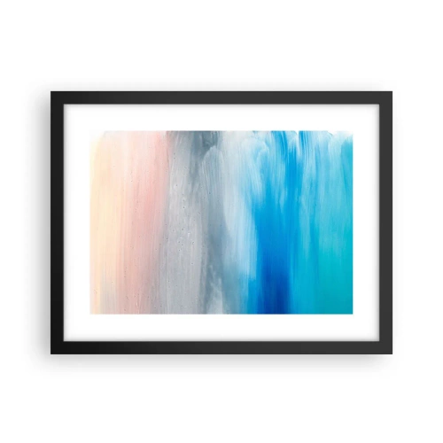 Plakat i sort ramme - Elementer: luft - 40x30 cm