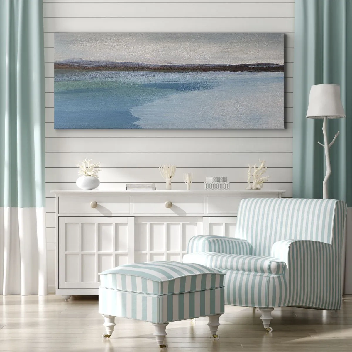 Lærredstryk - Billede på lærred - Horisontalt landskab - 120x50 cm