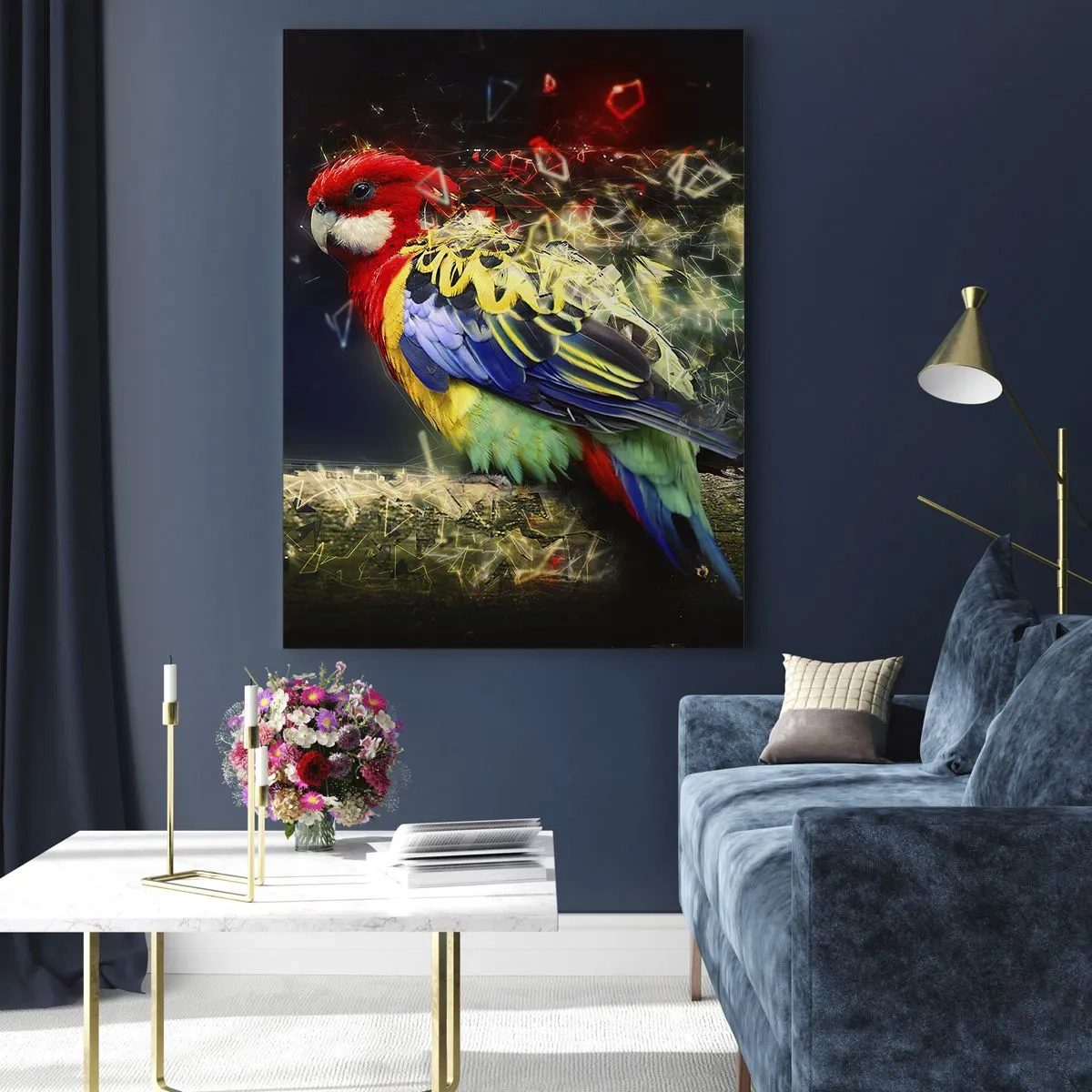 Billede på glas - Budbringeren af udstråling - 80x120 cm