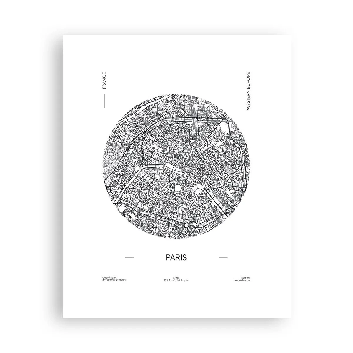Plakat - Paris' anatomi - 40x50 cm