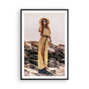 Plakat i sort ramme - Magien ved sten - 61x91 cm