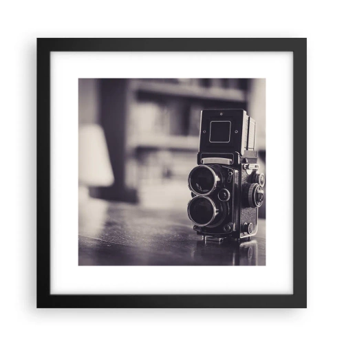 Plakat i sort ramme - Magien i et gammelt fotografi - 30x30 cm