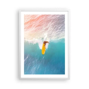 Plakat i hvid ramme - Ocean rytter - 50x70 cm