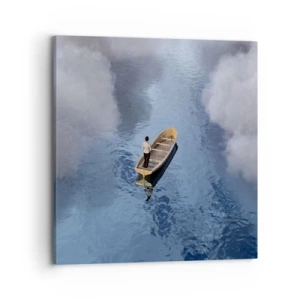 Lærredstryk - Billede på lærred - Livet - rejsen - det ukendte - 70x70 cm