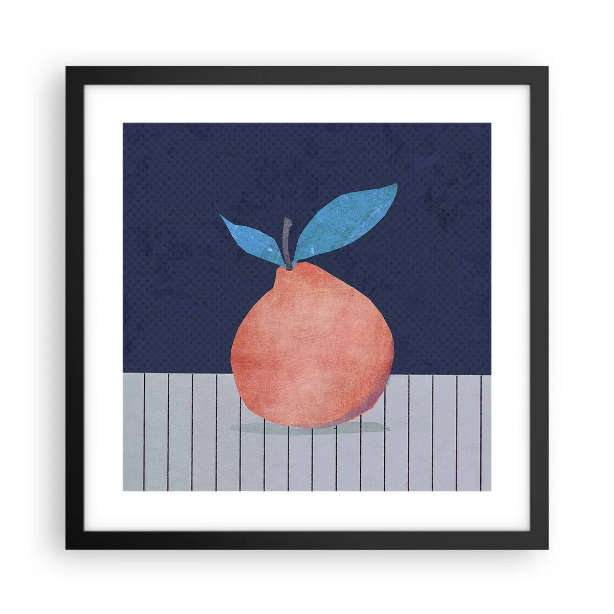 Plakat i sort ramme - Konveksitet og plan - 40x40 cm