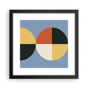 Plakat i sort ramme - Se og tæl - 30x30 cm