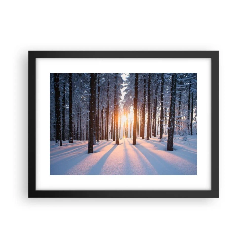 Plakat i sort ramme - Klart i sort og hvidt - 40x30 cm