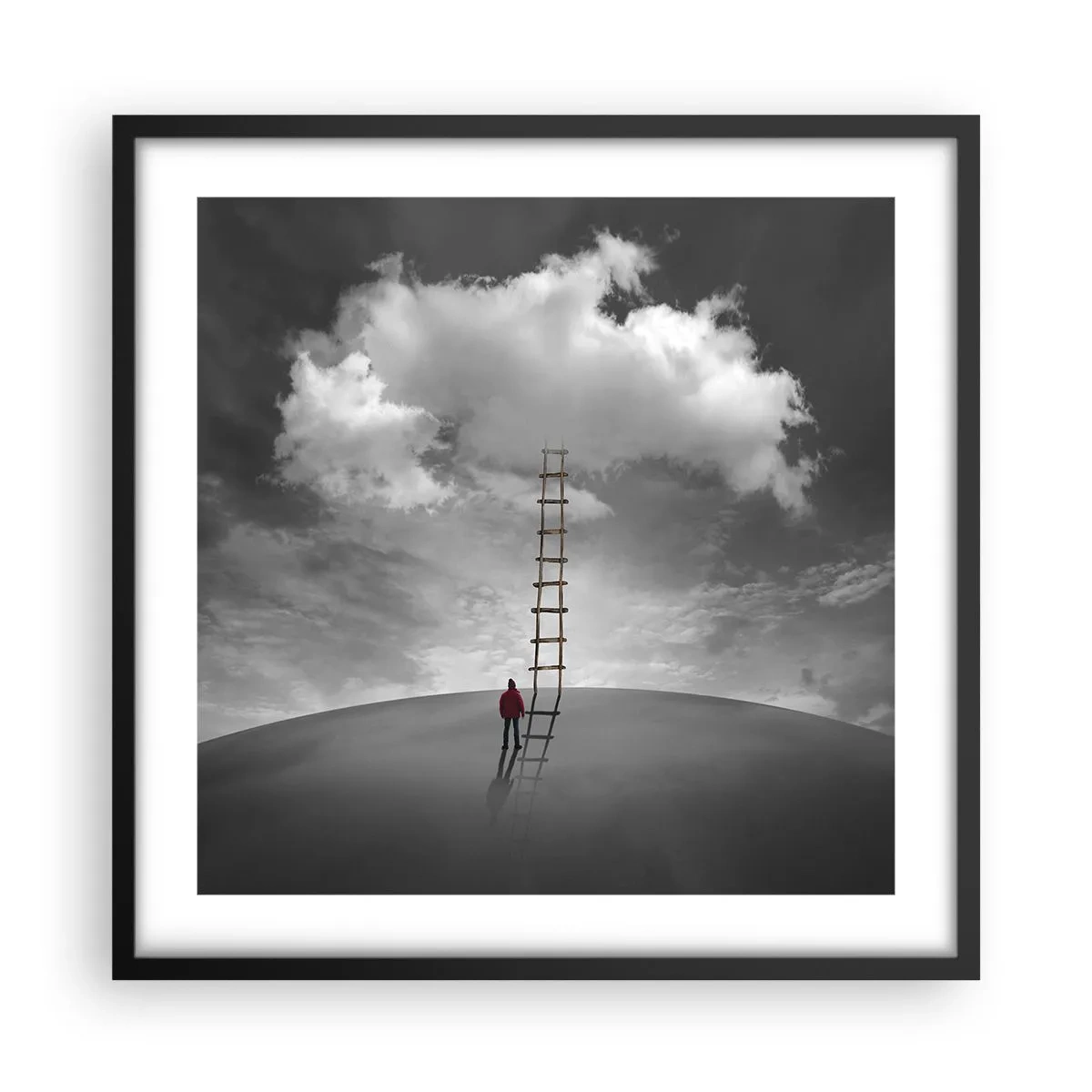 Plakat i sort ramme - Alt er muligt - 50x50 cm