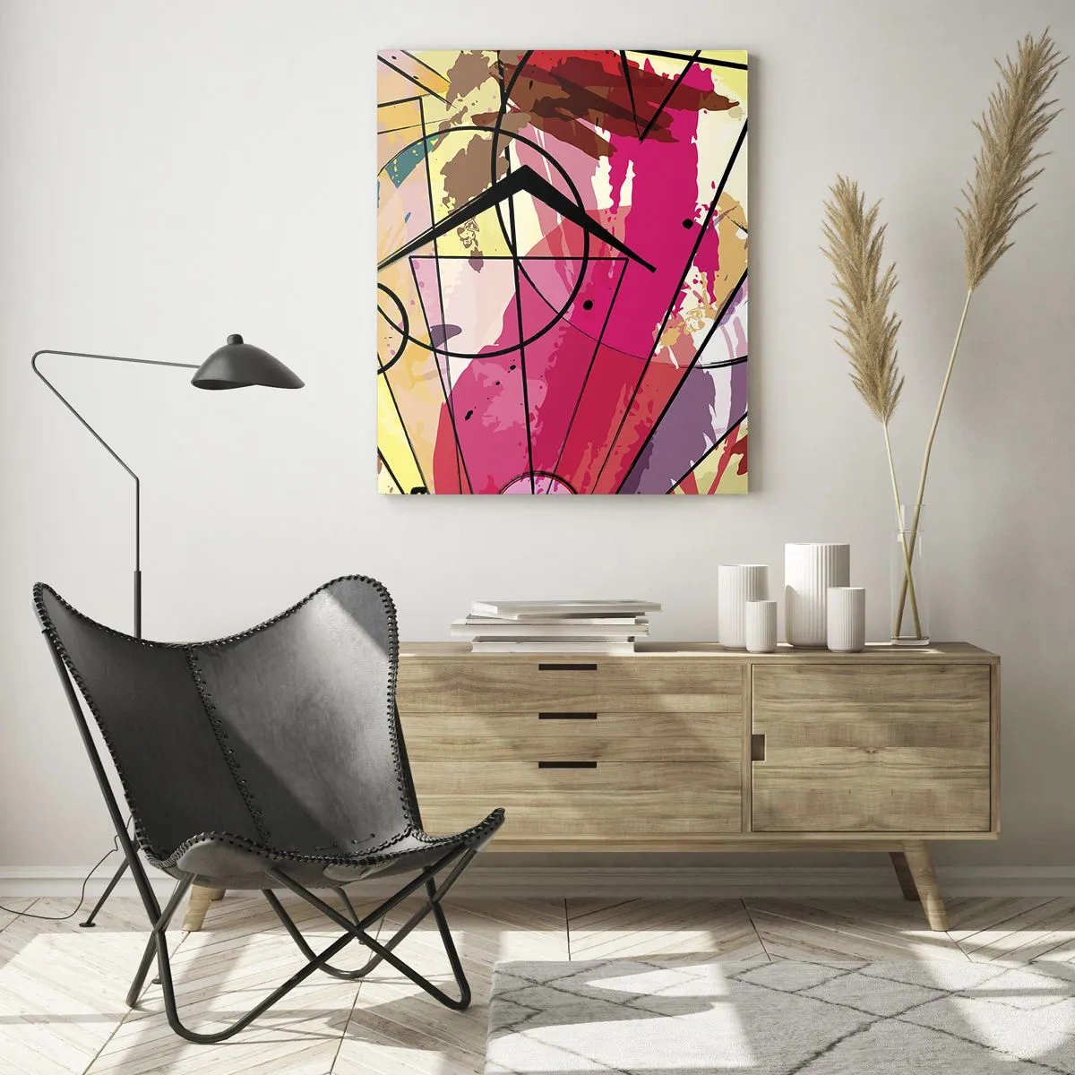 Billede på glas - Eksplosion - 70x100 cm