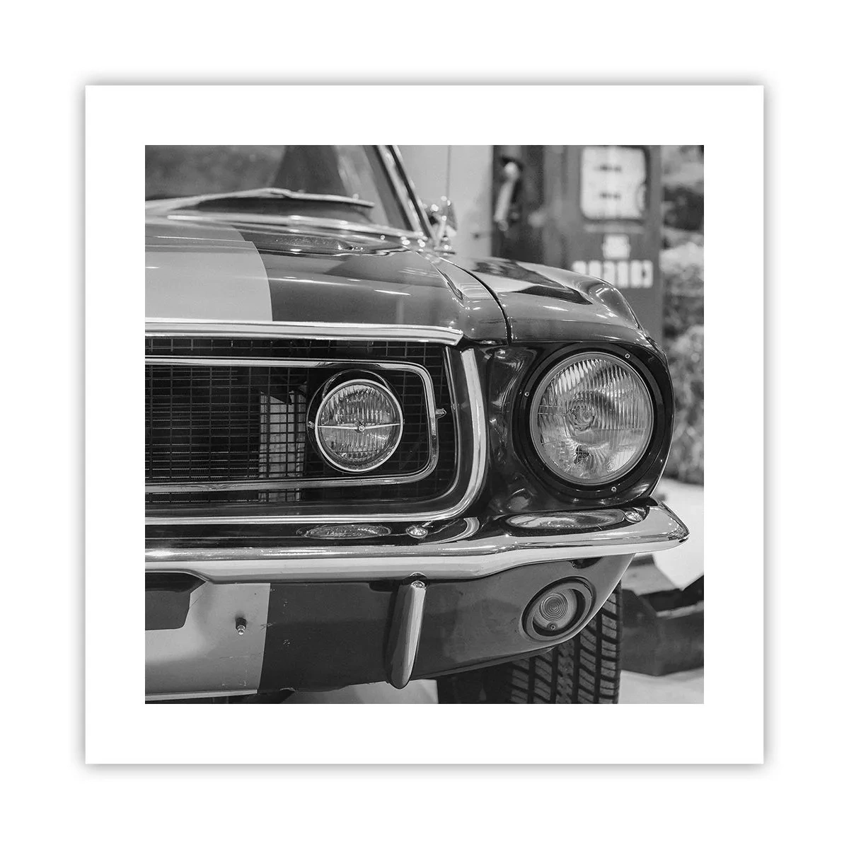 Plakat - Hård kørsel - 40x40 cm