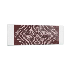 Billede på glas - Rummet taler - 160x50 cm