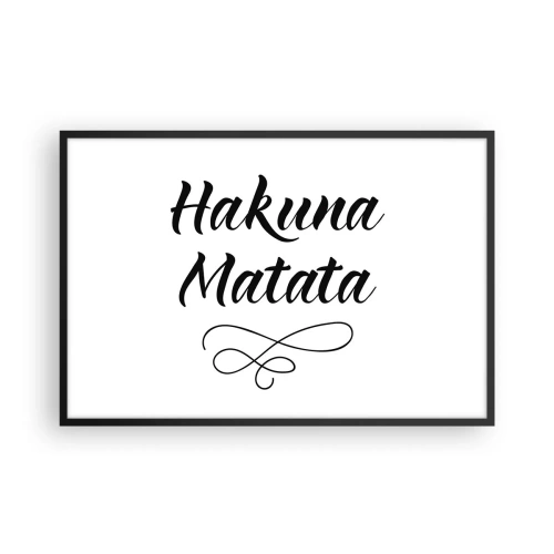 Plakat i sort ramme - Bedste råd - 91x61 cm