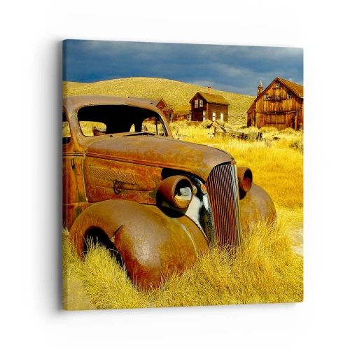 Lærredstryk - Billede på lærred - Et velfortjent hvil - 40x40 cm