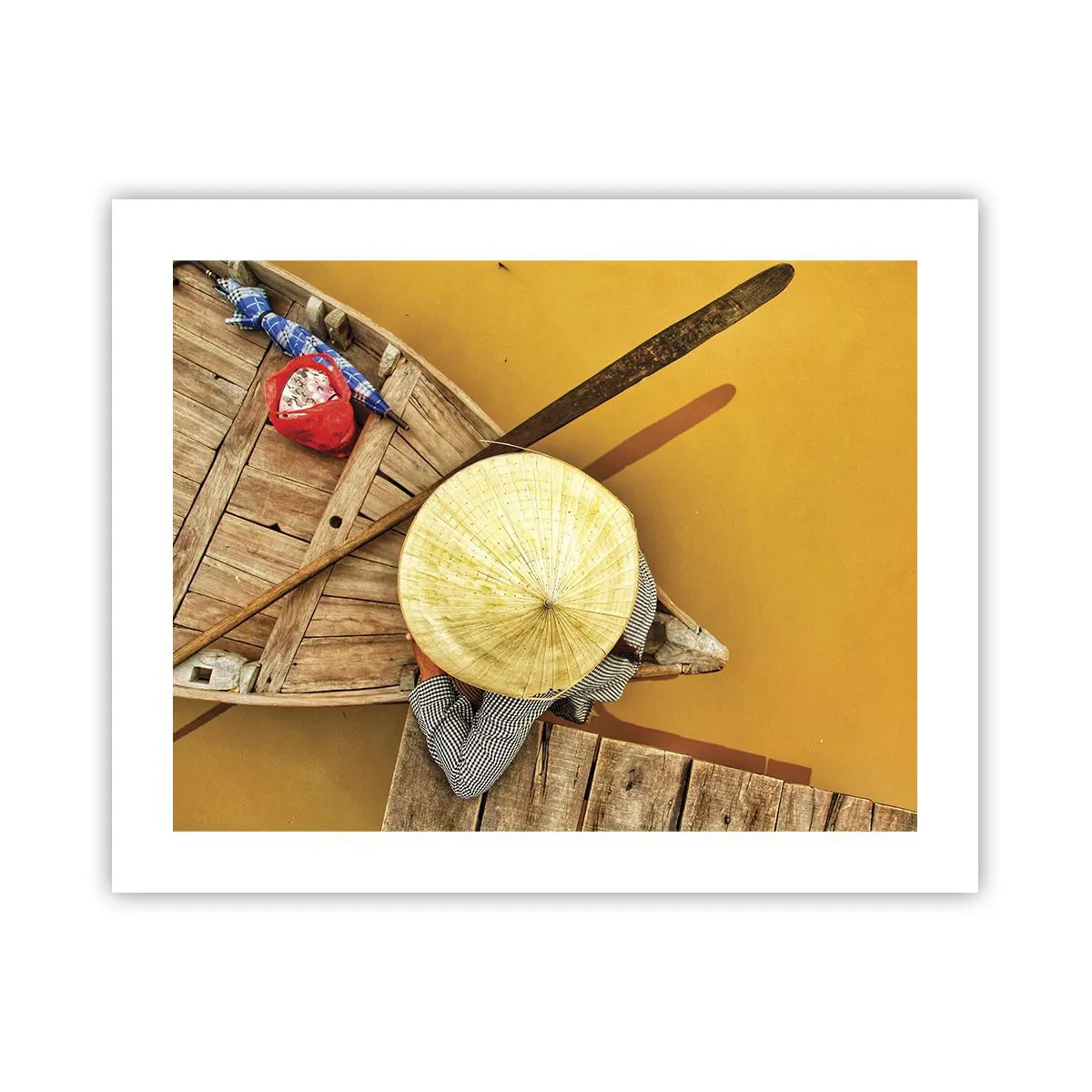 Plakat - Livet på den gule flod - 50x40 cm