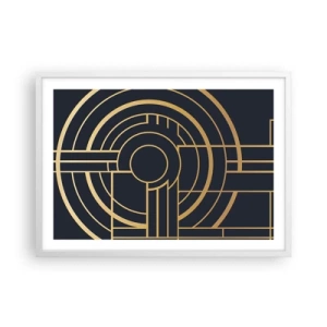 Plakat i hvid ramme - At vende tingene på hovedet - 70x50 cm