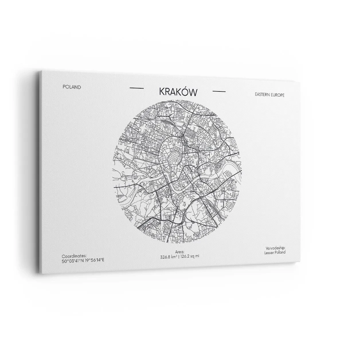 Lærredstryk - Billede på lærred - Krakows anatomi - 120x80 cm