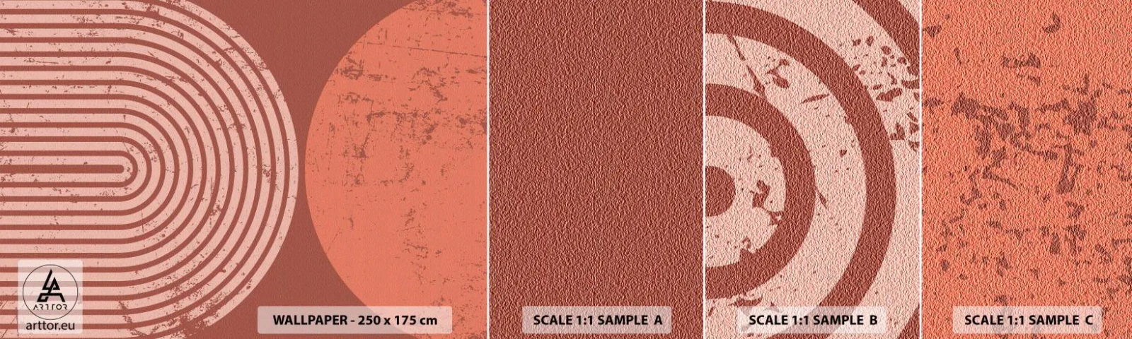 Fototapet Prøve Standard Eco - Tæt forhold - Minimalisme, Moderne, Abstraktion - 100x30 cm