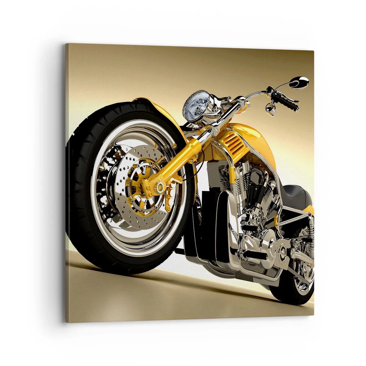 Lærredstryk - Billede på lærred - En drøm om styrke og hurtighed - 70x70 cm