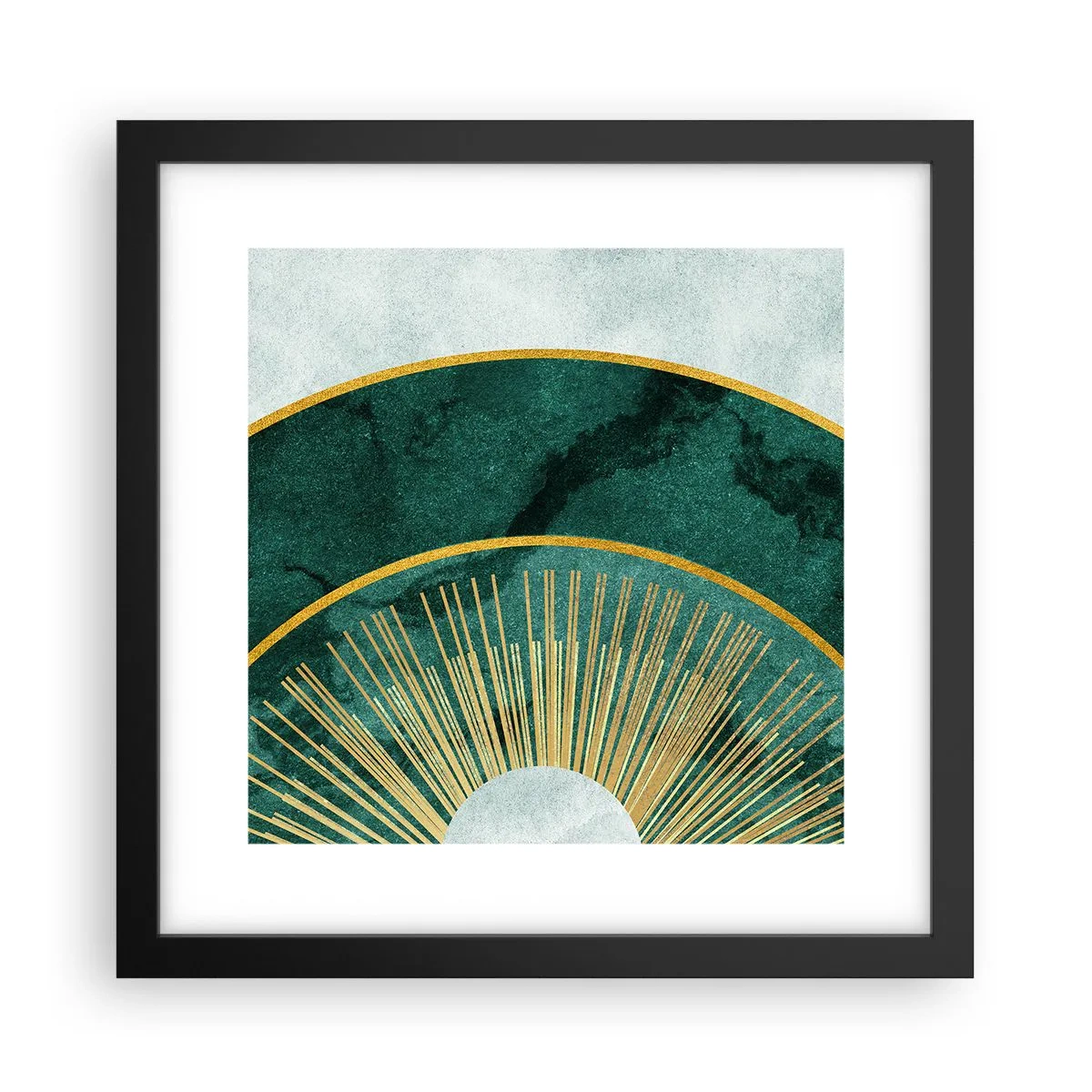 Plakat i sort ramme - Et anderledes solsystem - 30x30 cm