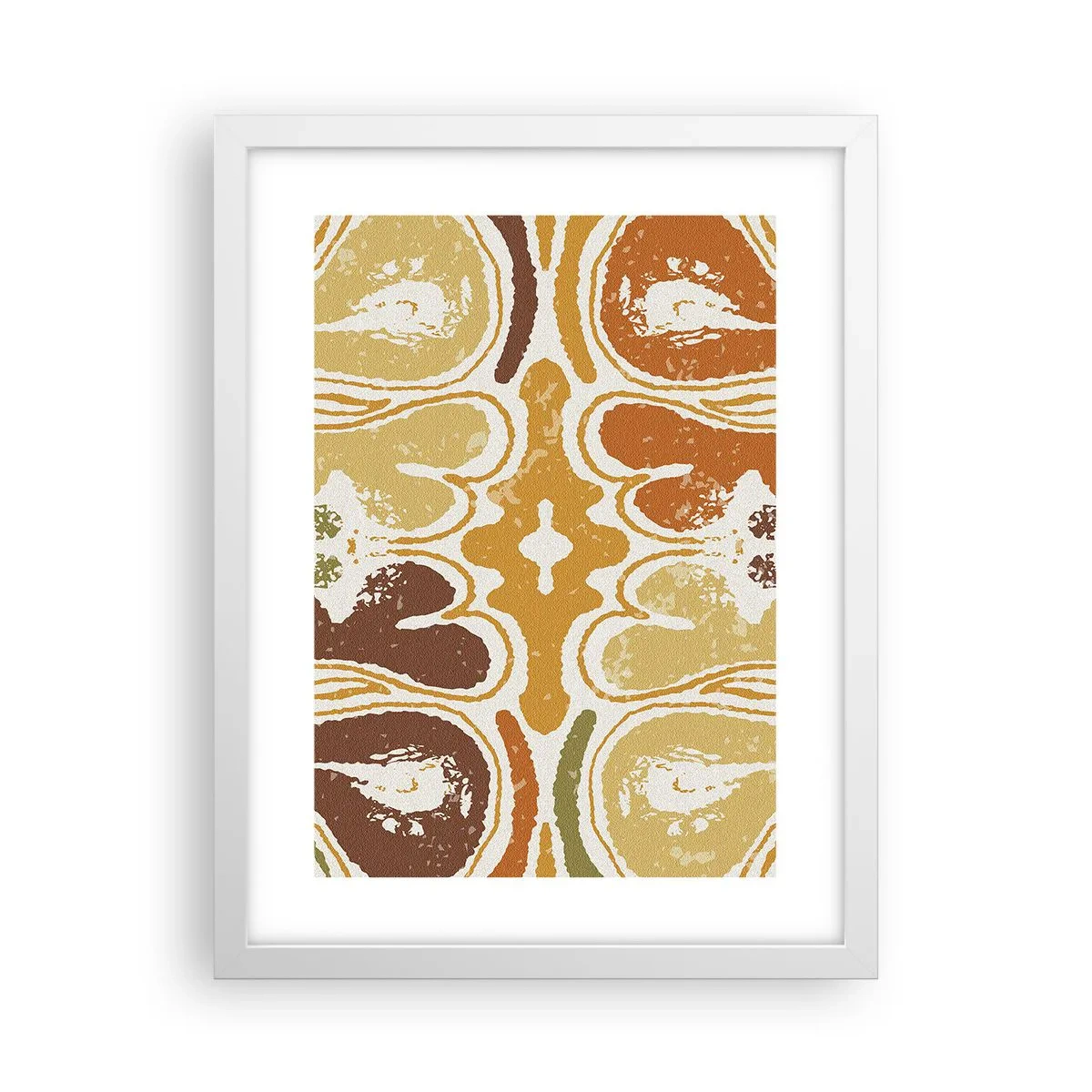 Plakat i hvid ramme - Sentimental abstraktion - 30x40 cm