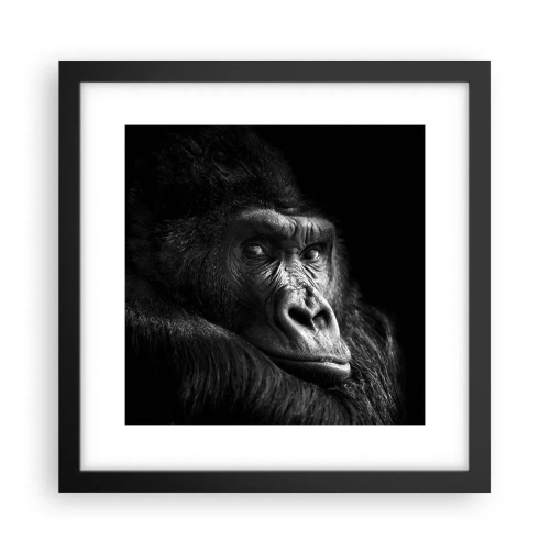 Plakat i sort ramme - Og hvad kigger du på? - 30x30 cm