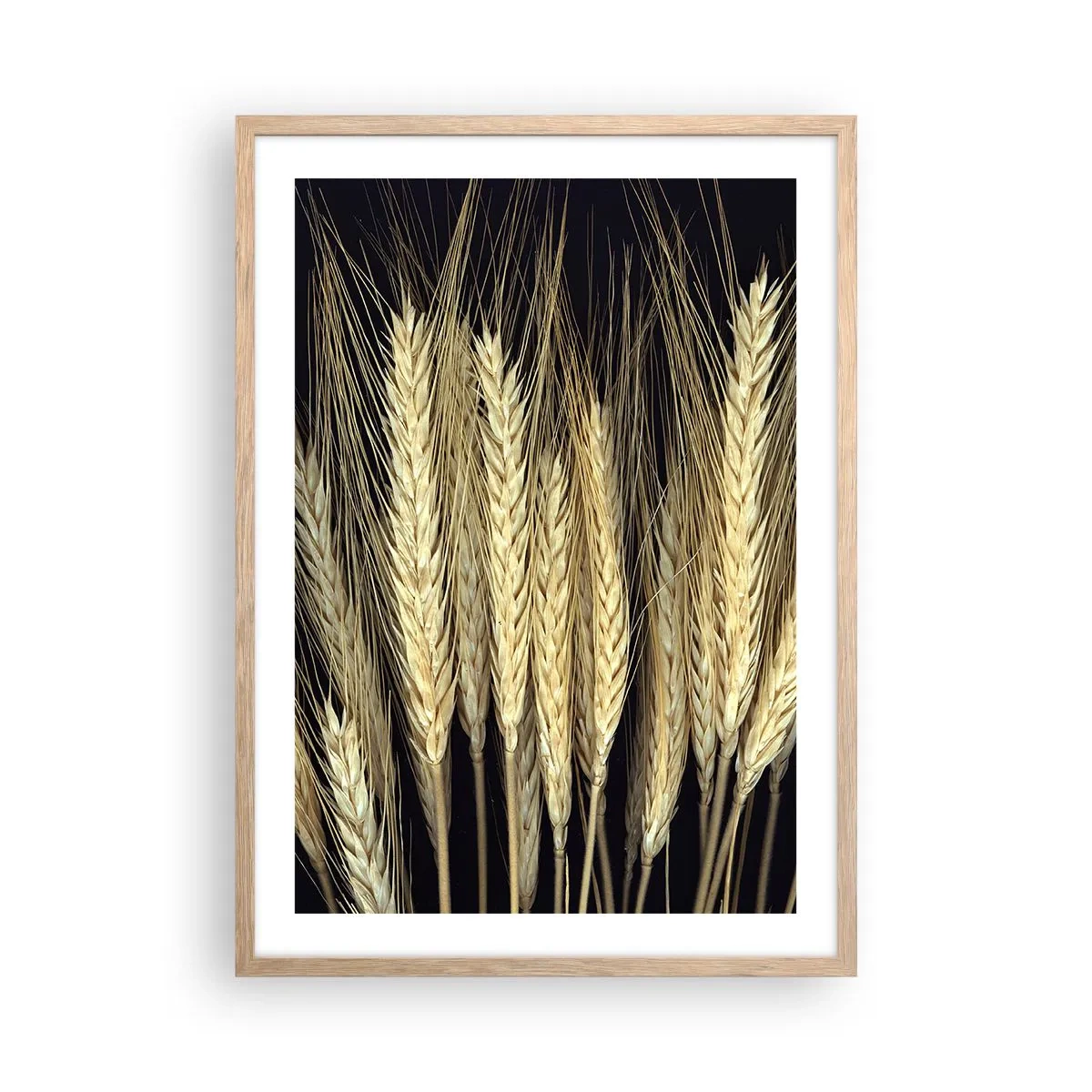 Plakat i ramme af lyst egetræ - Rustik magi - 50x70 cm