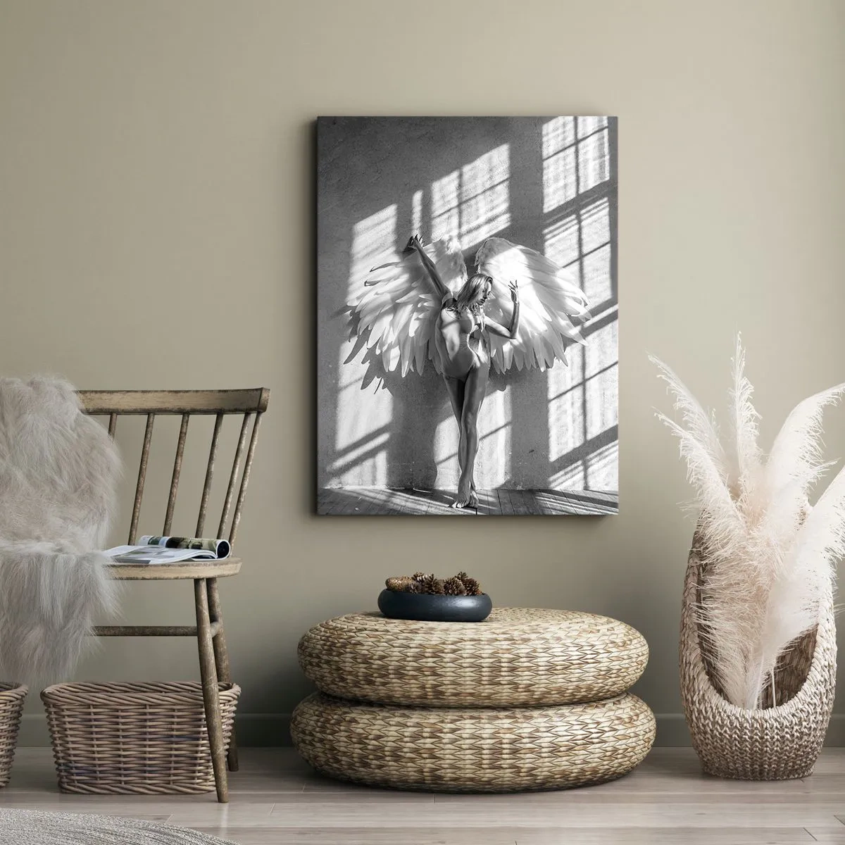 Lærredstryk - Billede på lærred - Lige fra himlen - 80x120 cm