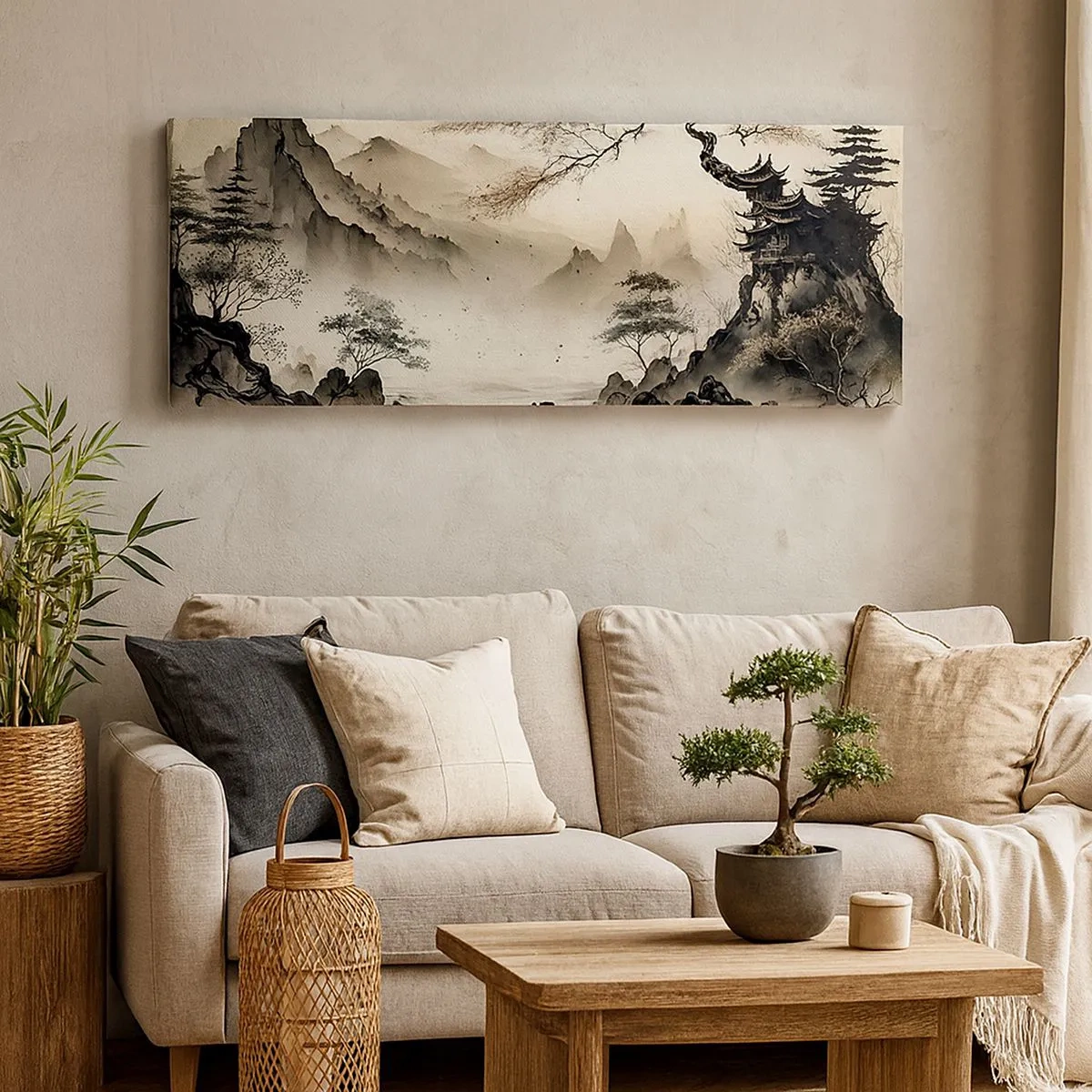 Lærredstryk - Billede på lærred - Orientens unikke charme - 100x40 cm