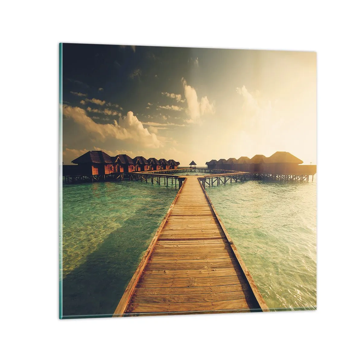 Billede på glas - En varm invitation - 40x40 cm