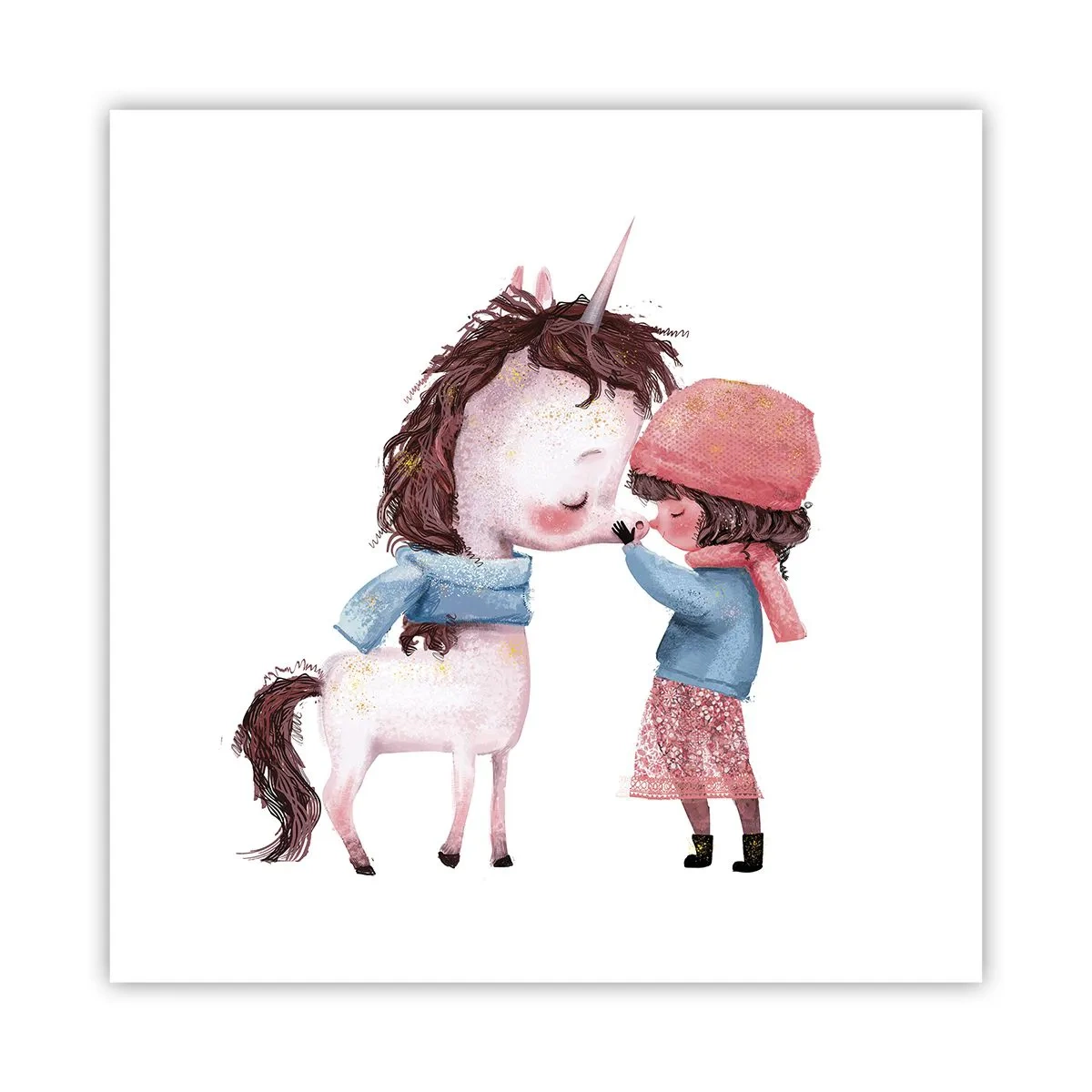 Plakat - En vinterhistorie - 60x60 cm