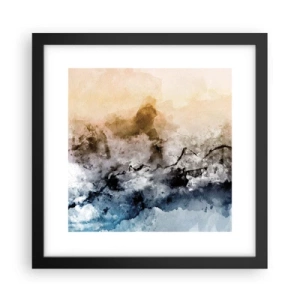Plakat i sort ramme - Sænket i en tågesvirvel - 30x30 cm