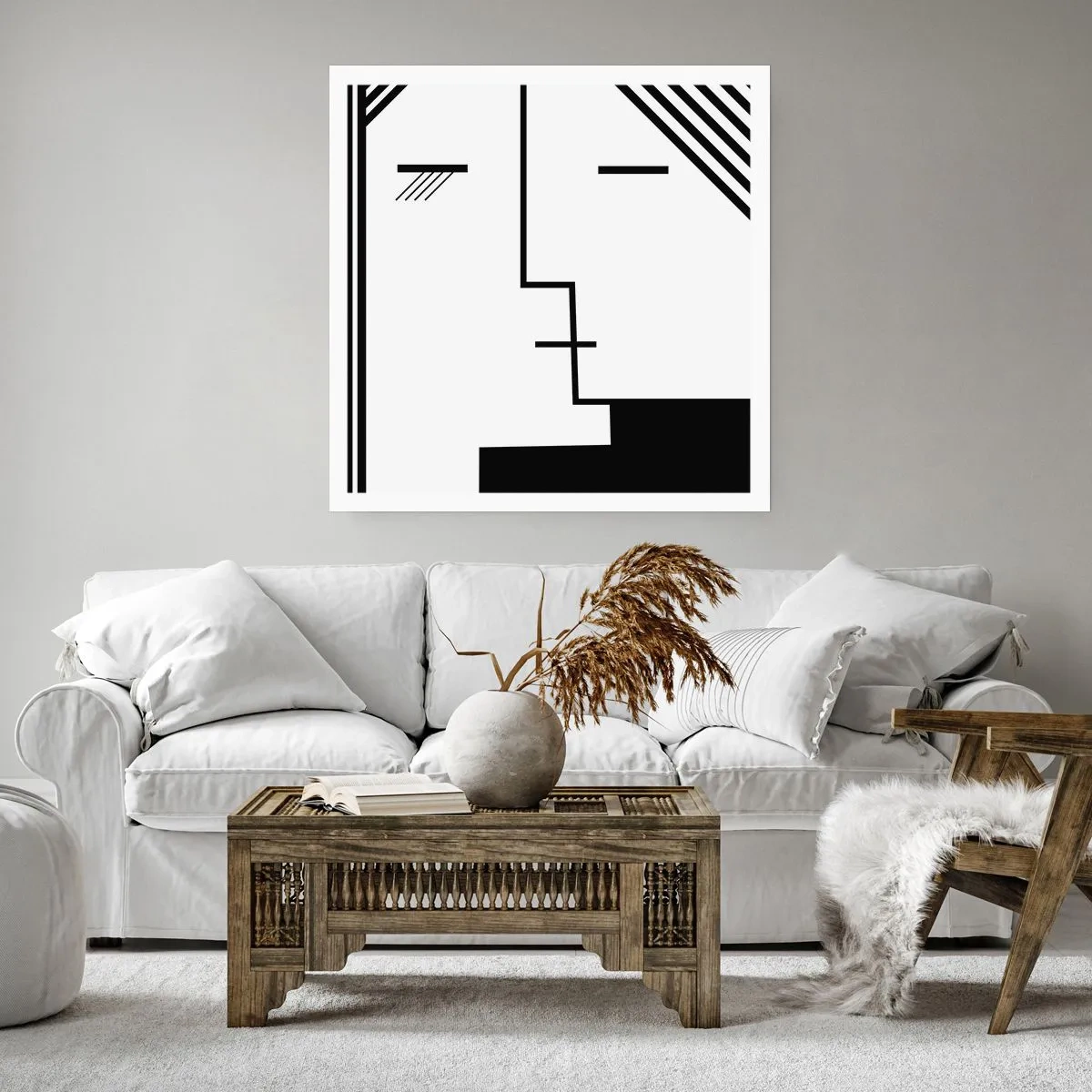 Plakat - Bare et kys - 50x50 cm