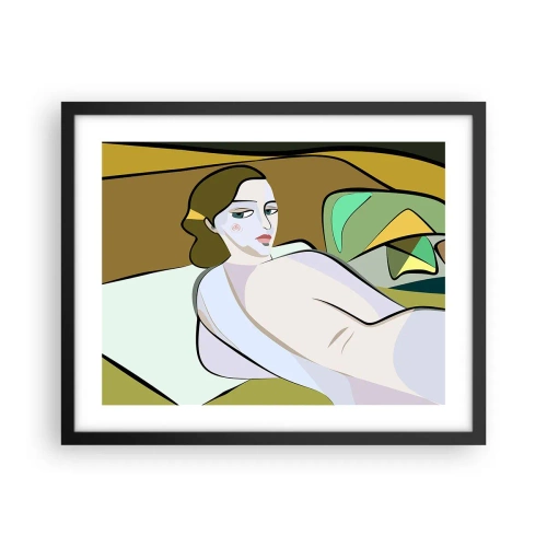 Plakat i sort ramme - Intimt portræt - 50x40 cm