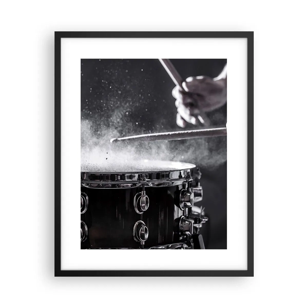 Plakat i sort ramme - Musikkens puls - 40x50 cm