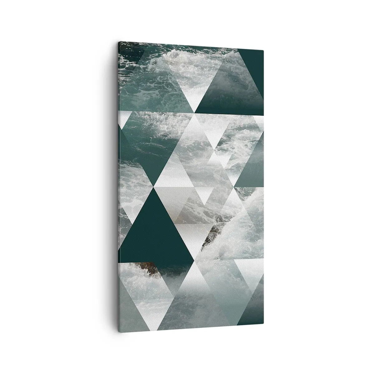 Lærredstryk - Billede på lærred - Et krystalperspektiv - 45x80 cm