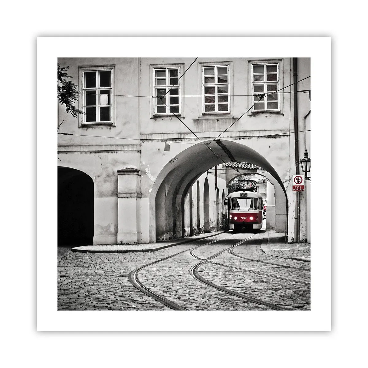 Plakat - Gennem byens labyrint - 50x50 cm
