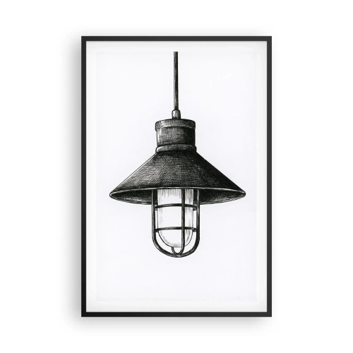 Plakat i sort ramme - Som for mange år siden... - 61x91 cm