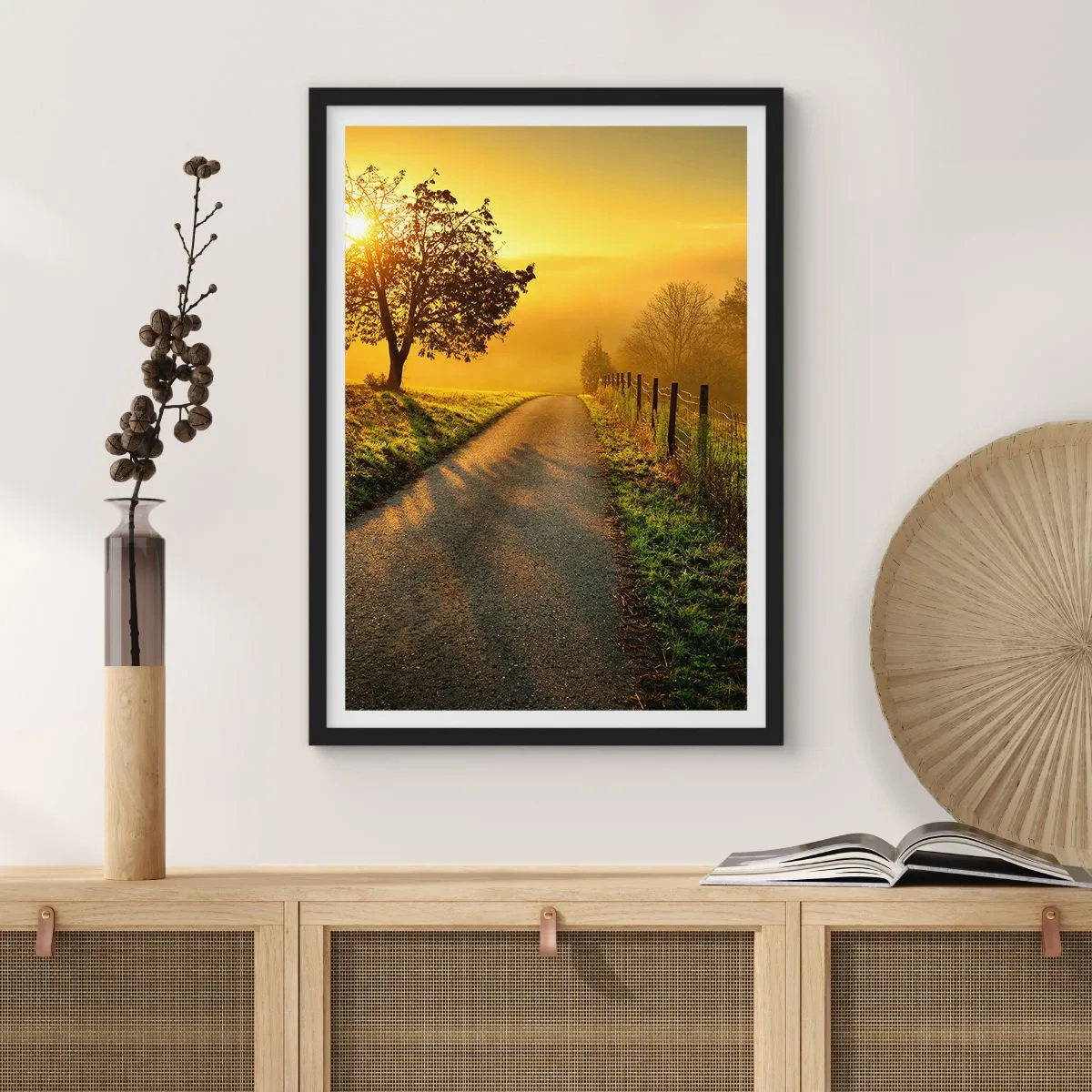 Plakat i sort ramme - Kære eftermiddag - 40x50 cm