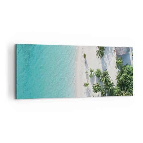 Lærredstryk - Billede på lærred - Ferie i paradis - 100x40 cm