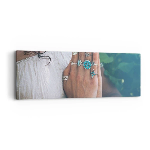 Lærredstryk - Billede på lærred - Velkommen til værens centrum - 90x30 cm