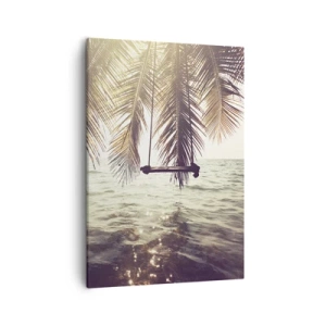 Lærredstryk - Billede på lærred - Du kan svæve i skyerne efter behag - 50x70 cm