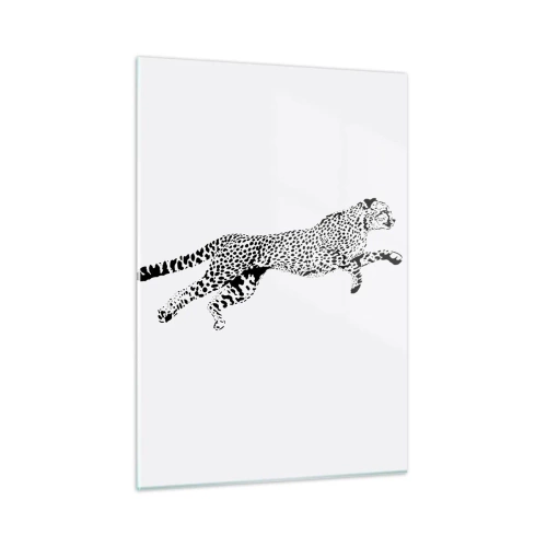 Billede på glas - Den hurtigste på Jorden - 50x70 cm