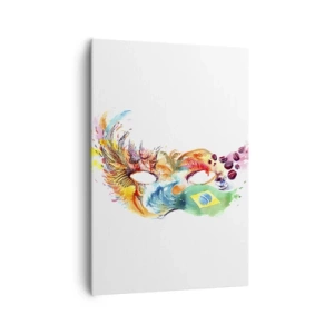 Lærredstryk - Billede på lærred - Brasilien byder velkommen med samba - 70x100 cm