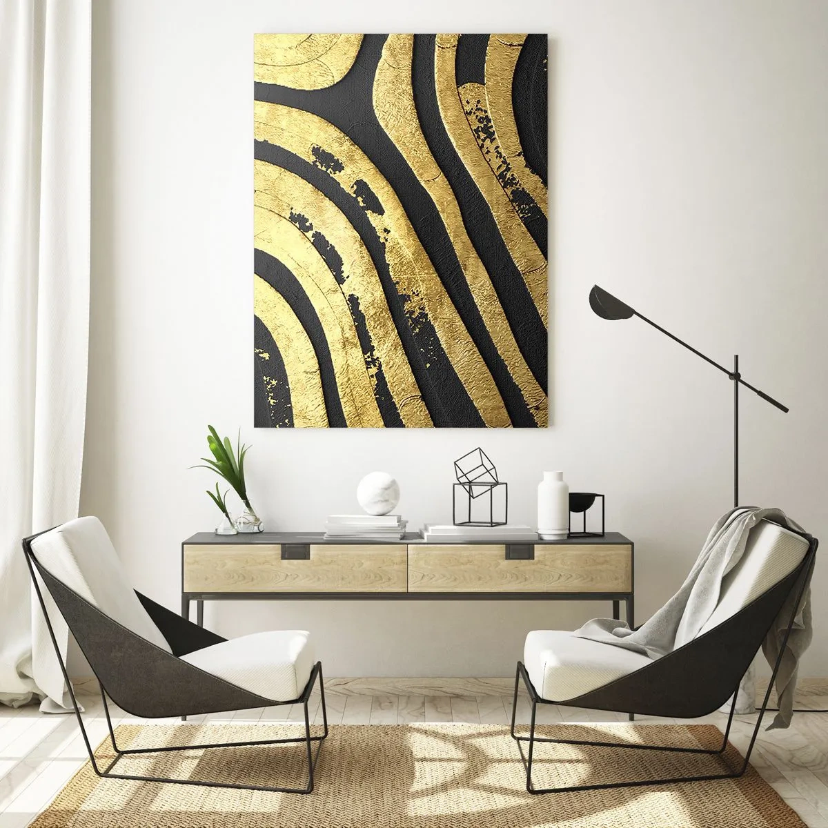 Billede på glas - Alt flyder - 50x70 cm