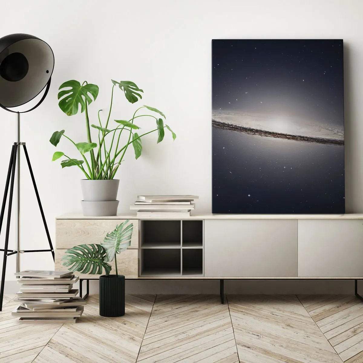 Lærredstryk - Billede på lærred - Der var engang i en galakse langt, langt borte.... - 50x70 cm